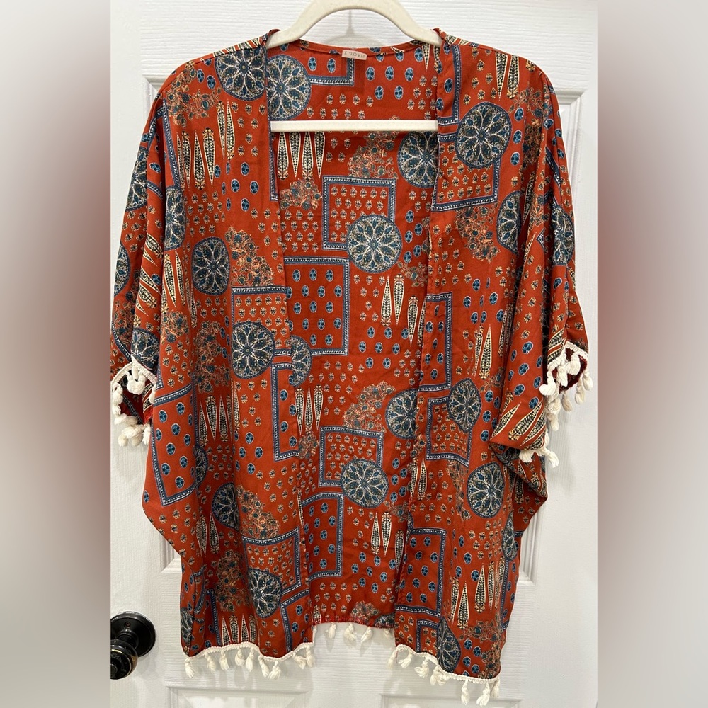 Woman’s Open Front Kimono Size S